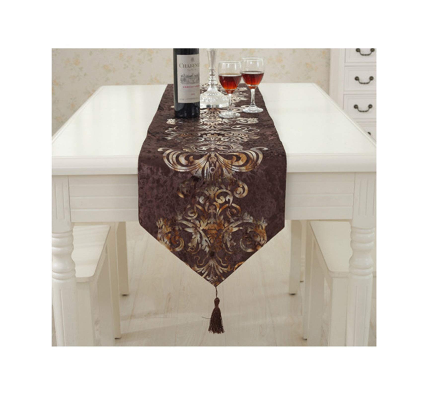 Daesar Runner Tavola 32x180 CM, Runner per Il Tavolo Multicolore
