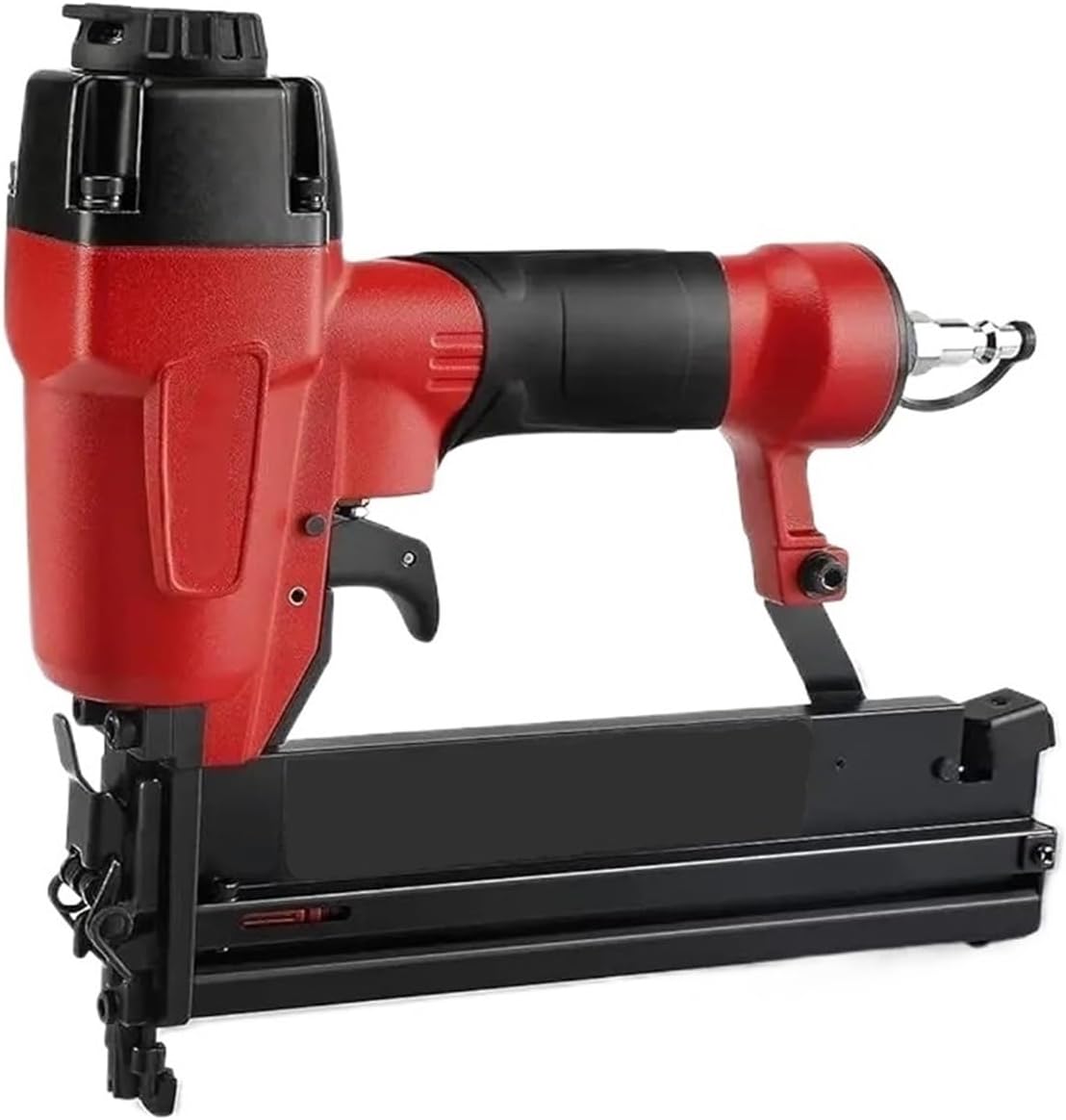 Pneumatic Stapler ，Powered Upholstery Stapler Pneumatic Nail Gun 18 GA 2 in 1 Nail Gun and Stapler Gun with 400 Nails/300 Staples Use for Carpentry