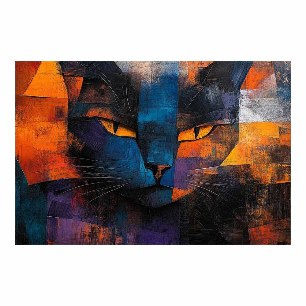 JOSUE Animal Canvas Wall Art Bathroom Abstract Artwork Landscape Painting Picture Modern Wall Art for Living Room Bedroom Home Office Kitchen Decor(Black 12)-70x100cm Unframed