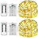 Produktbild Lichterkette-batterie für kinderzimmer[2Pack],Innen-LED,Timer-Fernbedienung mit IP65 Wasserdicht[5M] (warmweiß)