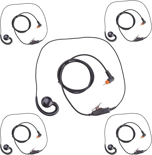 SL300 SL3500e Walkie Talkie Auriculares de radio compatibles con TLK100 SL1K SL1M SL4000 SL7550 Radio bidireccional con micrófono PTT (forma C,