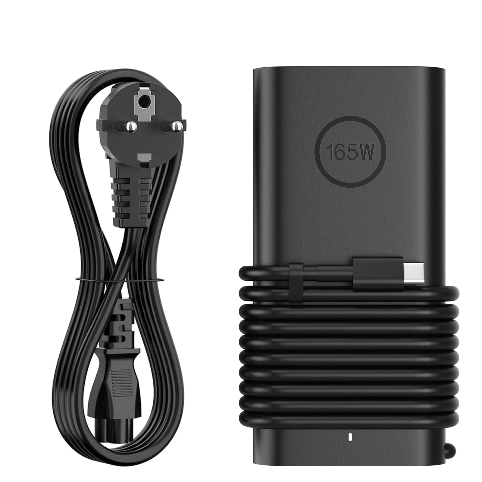 Ładowarka USB C 165 W kompatybilna z Dell Precision 5690, 5680, 3581, 3580 | Kompatybilny z Dell XPS 17, 9720, 9730, Latitude 7640, 7340, 5540, 5440, Inspiron 14, 16 Plus, 7640, 7430, DA165PM210
