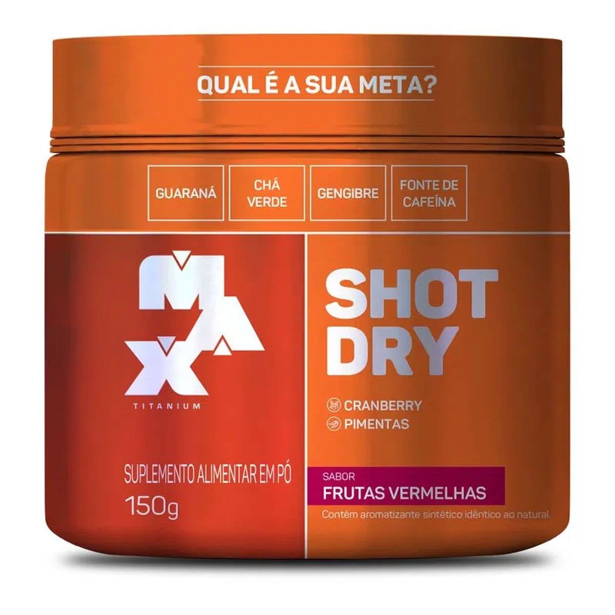 Max Titanium Shot Dry Pote (150g) : Amazon.com.br: Saúde e Bem-Estar