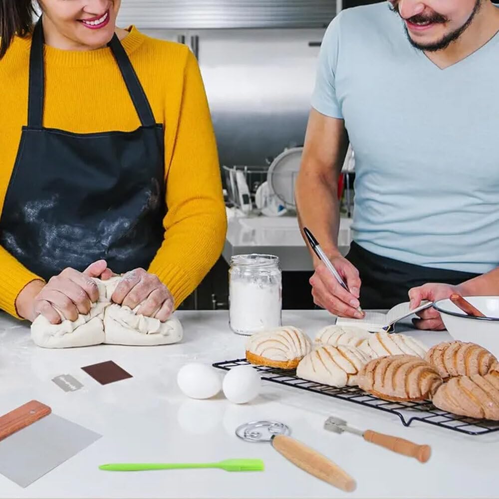 Tarro de masa madre de vidrio para iniciación de masa madre, tarro de masa madre de 28 onzas de boca ancha con tapa de bambú, cuchara de madera, cubierta de tela, banda de alimentación, kit ideal de