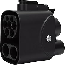 CCS2 to CCS1 Adapter Flame Retardant High Efficiency CCS2 to CCS1 Electric Vehicle Charging Port with Real Time Temperature Monitoring for Cars
