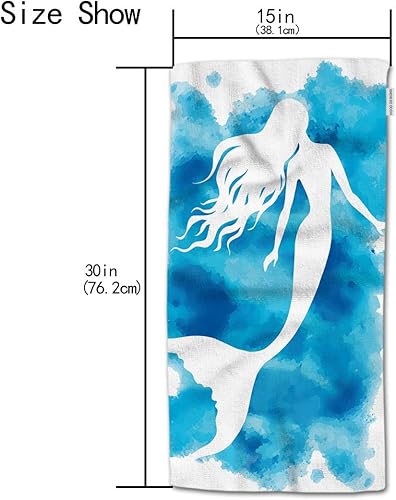 Miniatura 6 de HGOD DESIGNS 100% algodón suave toallas de baño mandala floral patrón blanco y negro 15 "X30