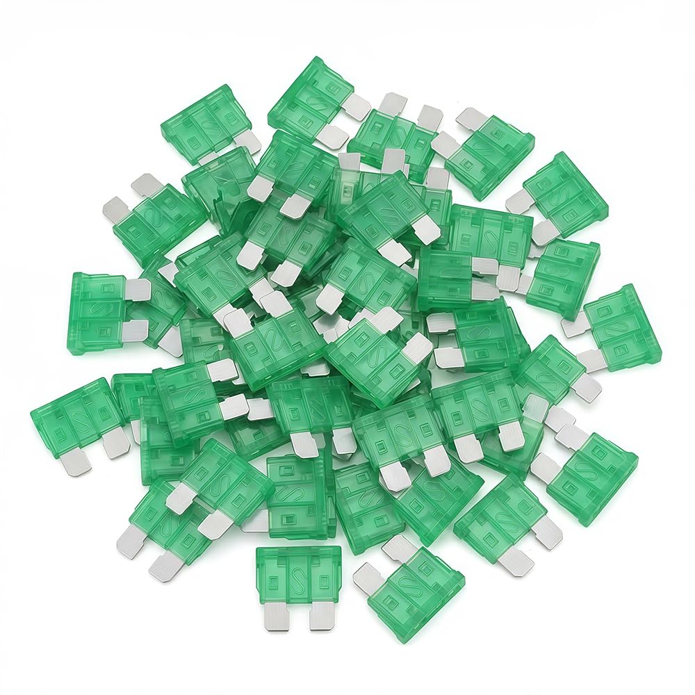 Photo 1 of (80Pcs) 30 Amp Standard Fuse, 30A Car Blade Fuses for Car/RV/Truck/SUV/Motorcycle/Boat