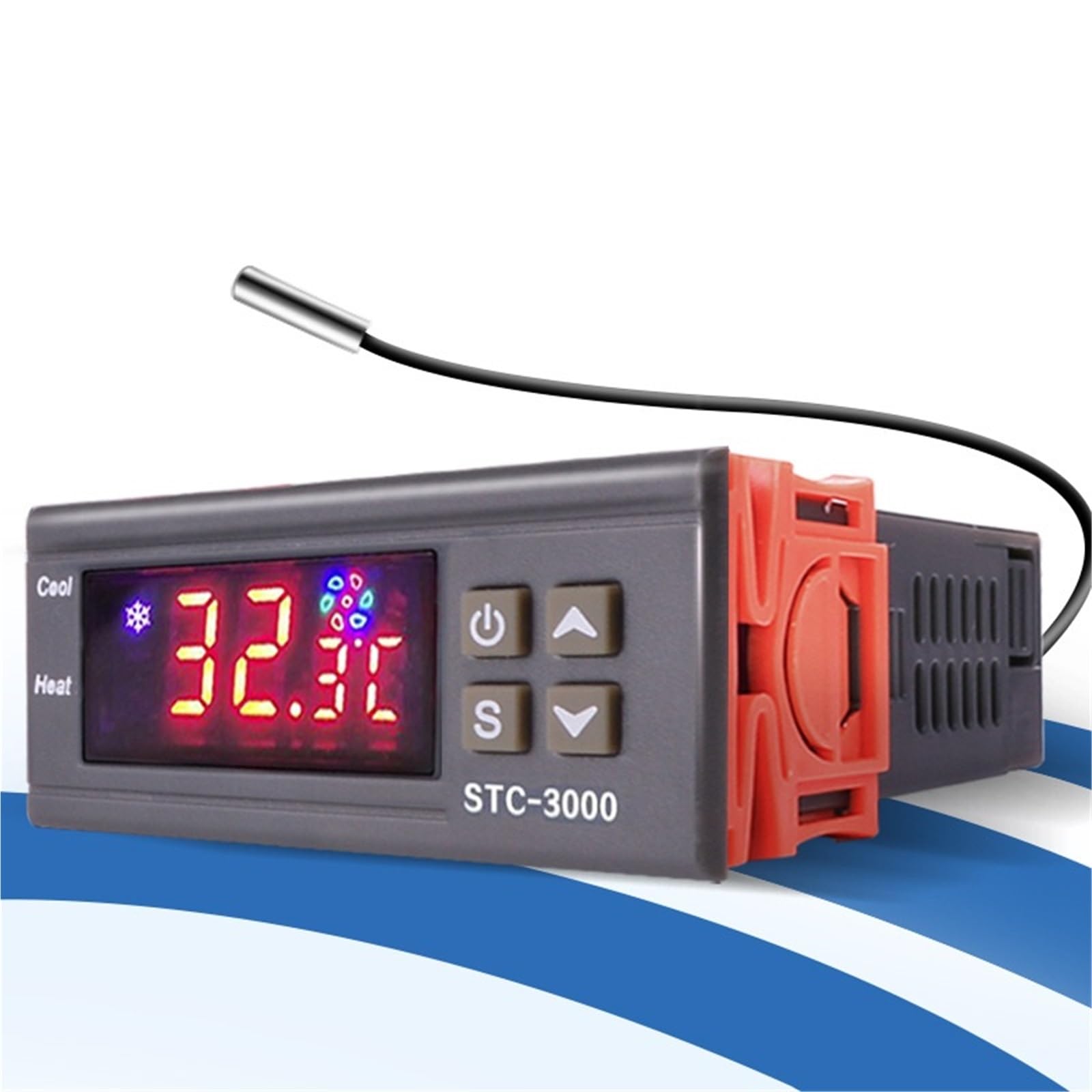 Regolatore di temperatura digitale STC-1000 220V 12V due relè Regolatore termostato for incubatore Riscaldamento Raffreddamento Termoregolatore(STC-1000 110-220 VAC)