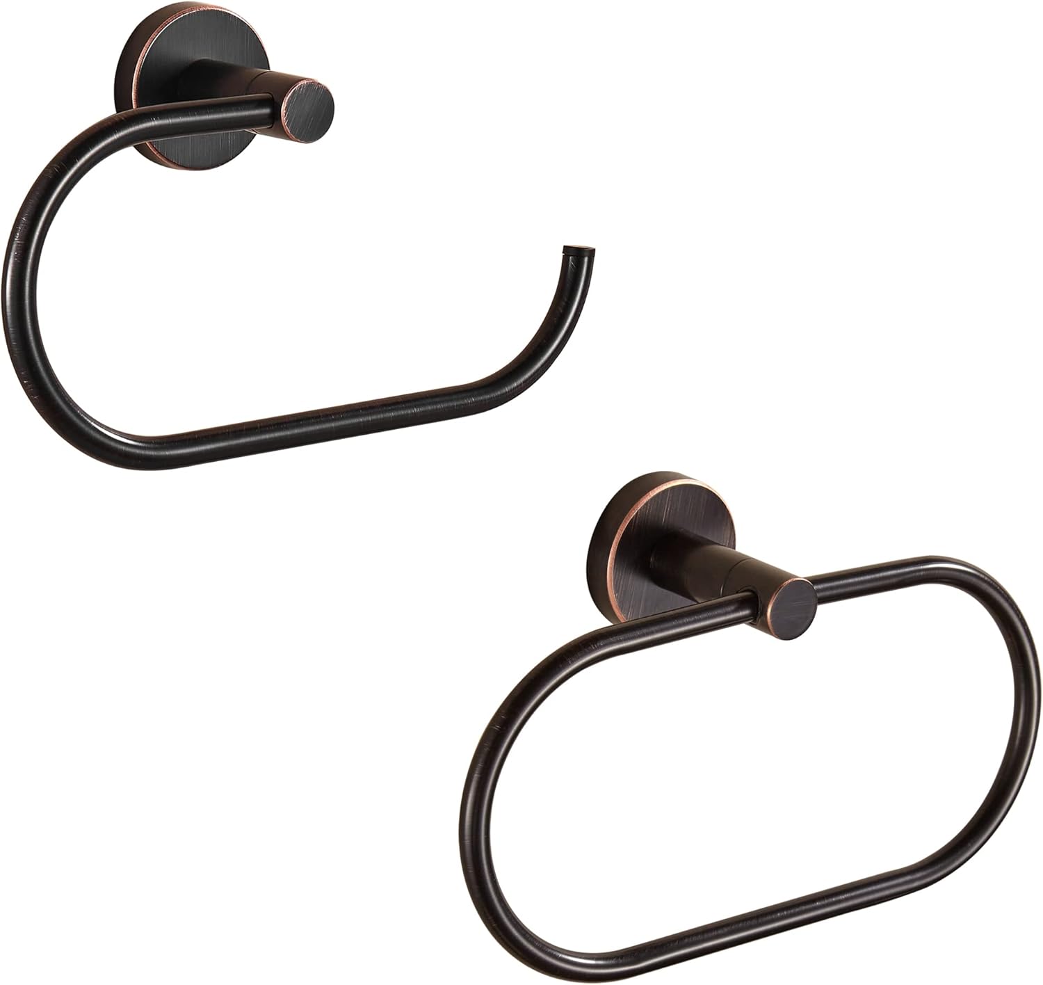 BigBig Home Bronze Toilet Paper Holder, Bathroom Towel Ring Oil Rubbed, Wall Mounted