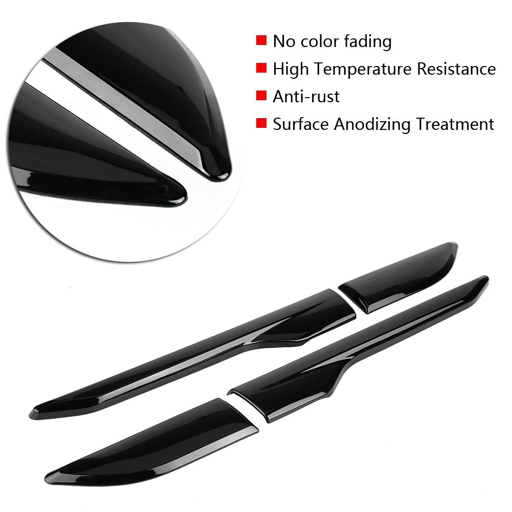 Eosnow Garniture D'aile De Sortie D'air De Capot Extérieur, Pour Land