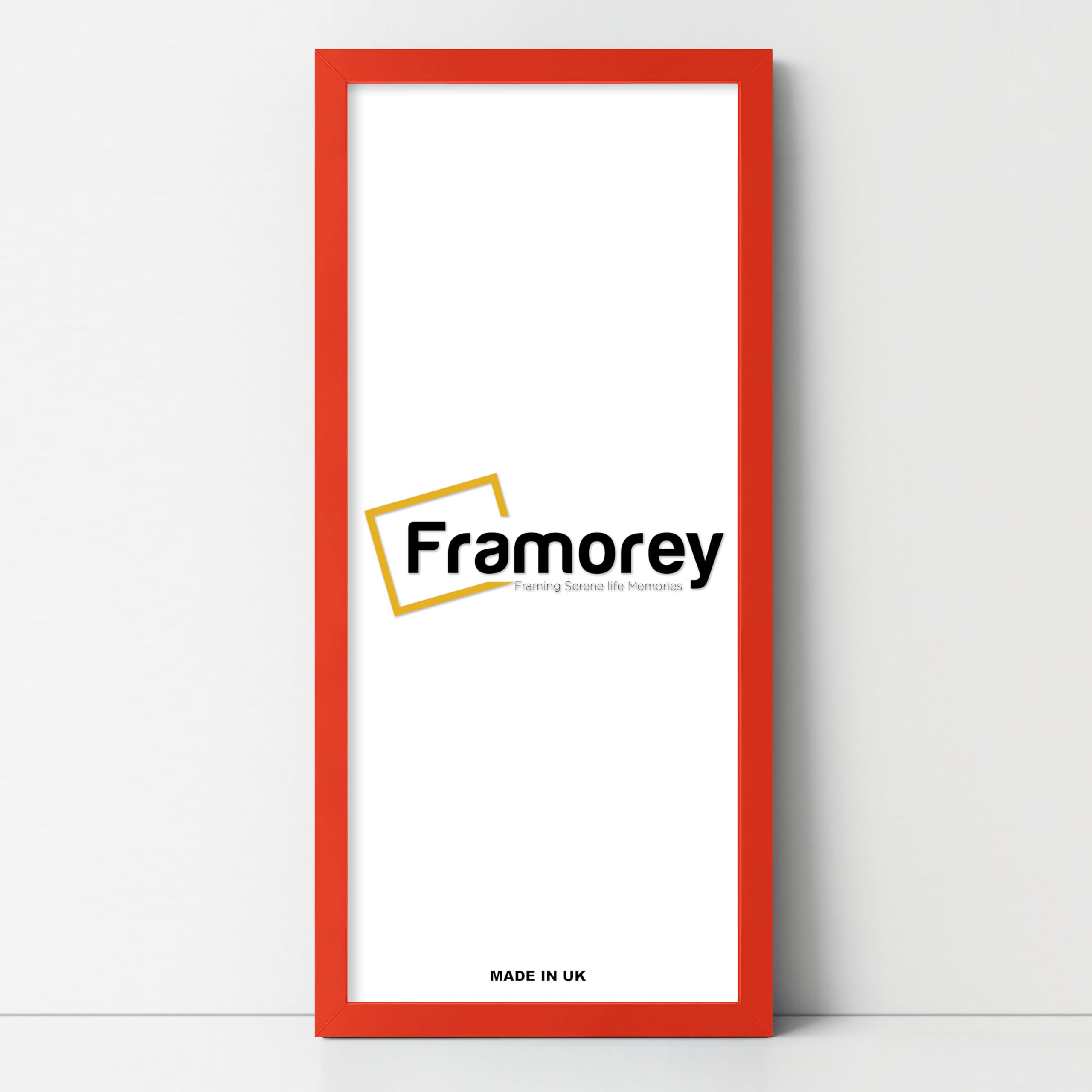 Framorey Framing Serene Life Memories Red Framorey Wood Effect Frame, Panorama Style Picture Frame, 16X5 Inch Size Wall Art Hanging Photo Frame, Home Decor Frame, Best Picture Frame For Gifts