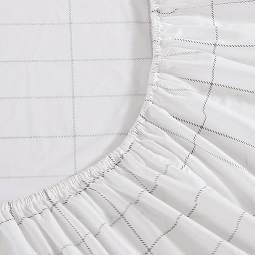 Miniatura 10 de Eddie Bauer - Juego de ropa de cama de percal de algodón, decoración fresca y elegante para el hogar, sábanas de tamaño Queen (cuadros del norte,