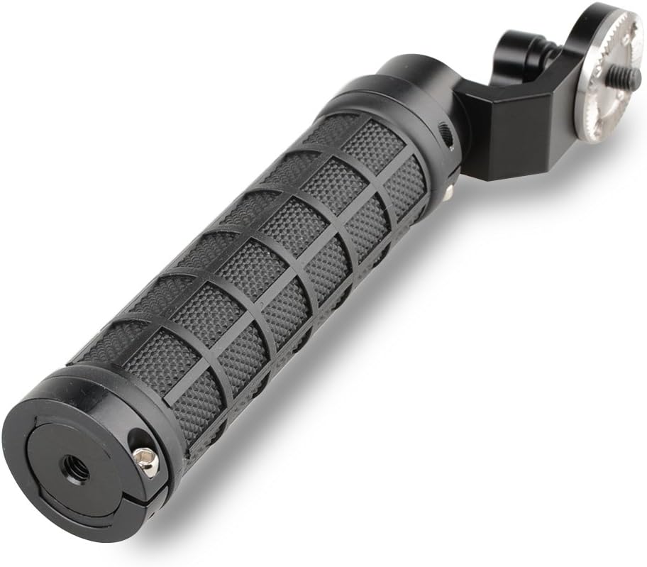 CAMVATE Aluminum Rosette Rubber Handle Grip for Rosette Standard Accessory(Black,M6 Thread,31.8 mm) - 1445