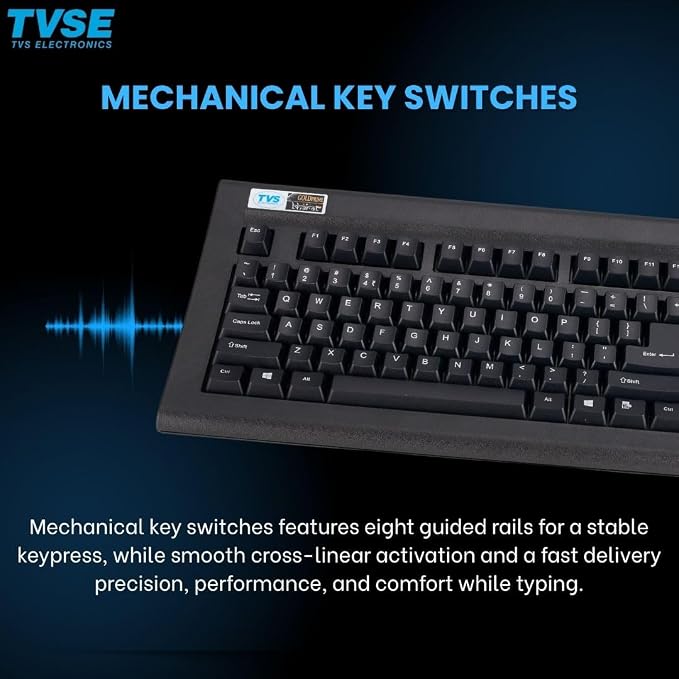 TVS ELECTRONICS Gold Prime Mechanical Wired Keyboard thumbnail 3