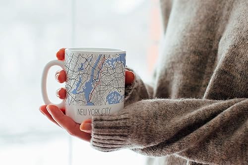 Miniatura 2 de Regalos y recuerdos del mapa de la ruta de maratón de la ciudad de Nueva York, vasos únicos, momento de la carrera de maratón de la ciudad de Nueva