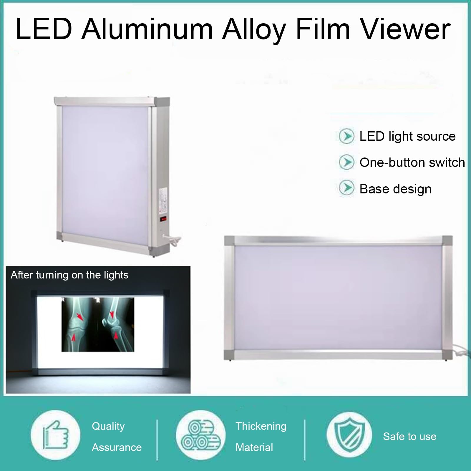Medical X Ray - Caja de visualización LED de rayos X, pantalla de panel de aluminio ultrafina para diagnóstico de radiología clínica hospitalaria
