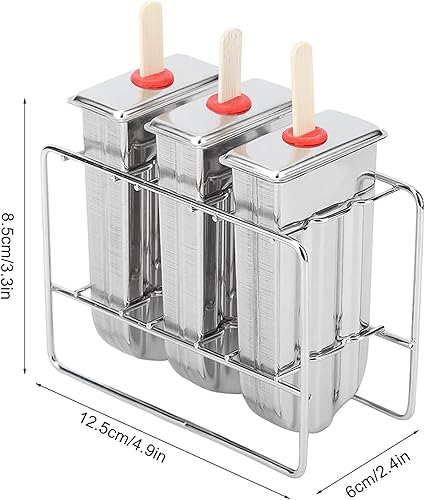 Miniatura 3 de FDIT set 3PCS 304 acero inoxidable redondo helado helado