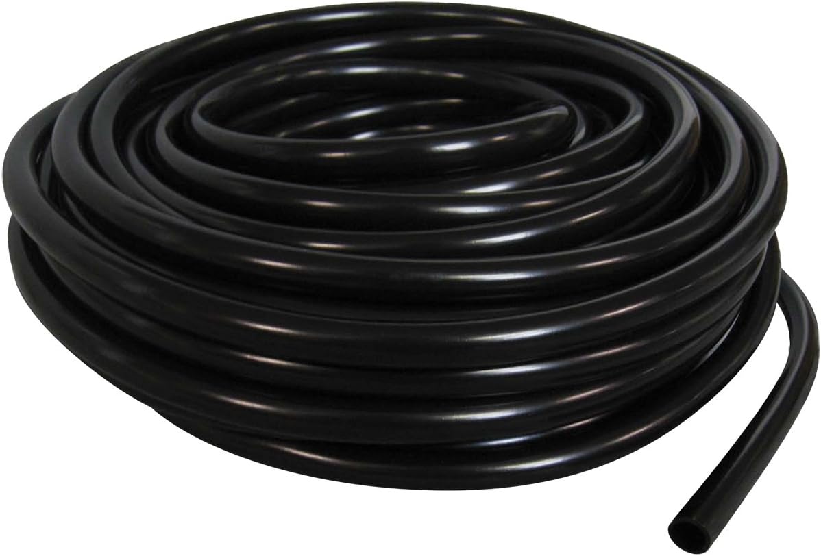 Aquascape 94008 Black Vinyl Tubing 3/8" X 100' for Pond Water Feature Waterfall Landscape and Garden