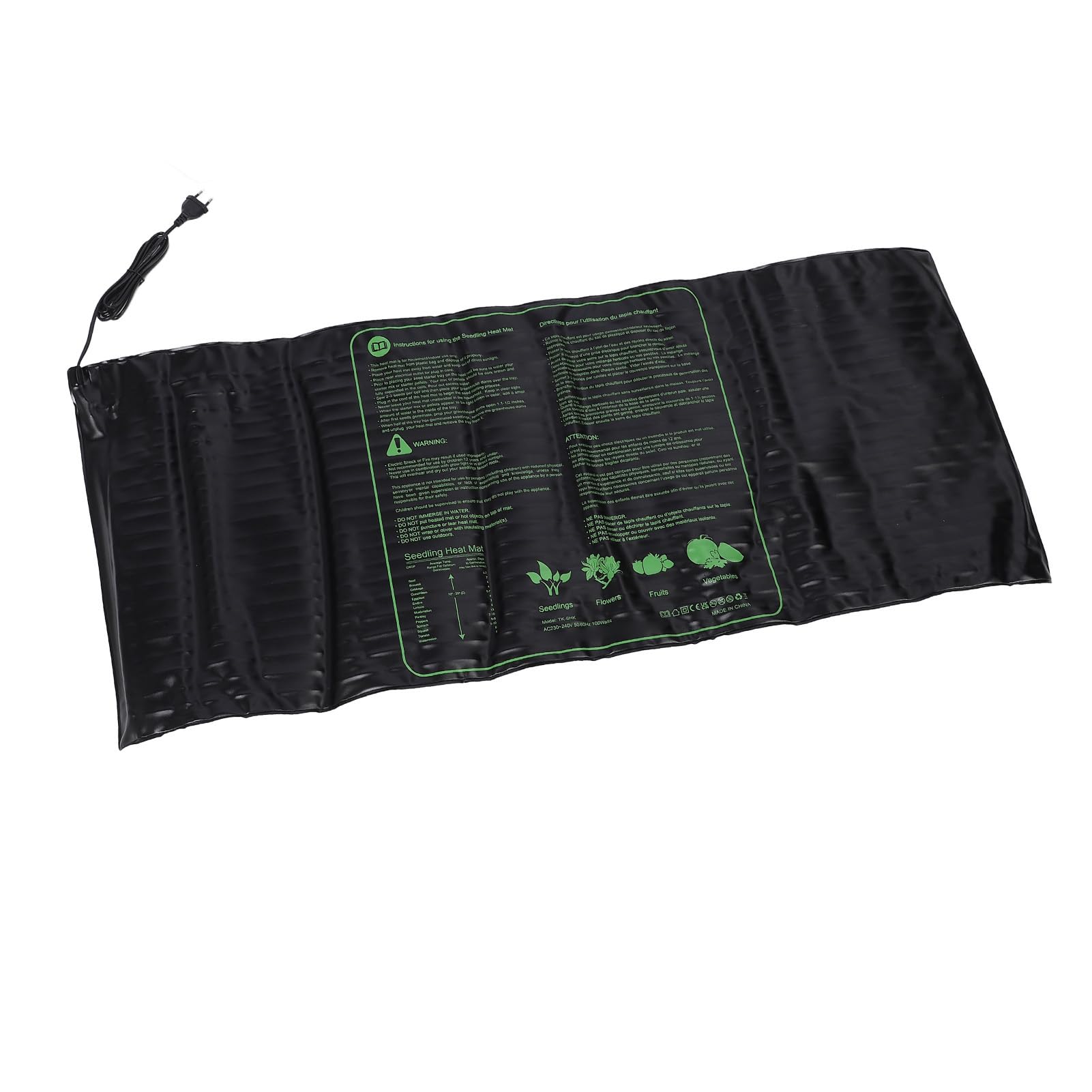 Almohadilla Térmica para Germinación de Plantas, Estación de Impermeable 48x20 Pulgadas, Control de Temperatura Ajustable para Semillas, Esquejes y Cultivo Interior