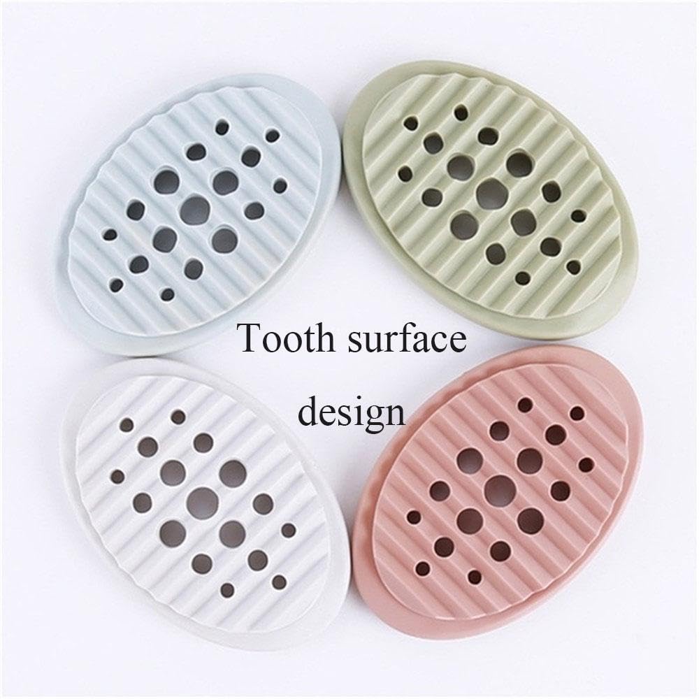 RUIJIE Lot De 2 Porte Savon Silicone Avec 4 Sac à Savooîte à Savon Avec