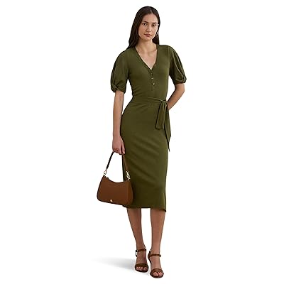 Lauren Ralph Lauren Chayla Short Sleeve Day Dress Women