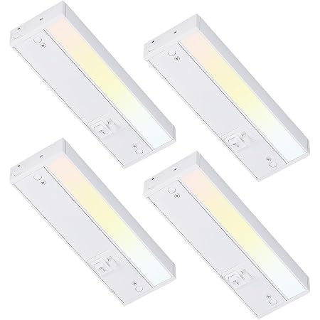 TORCHSTAR Swivel LED Under Cabinet Lighting 3CCT, 8 Inch 6W 450LM ...