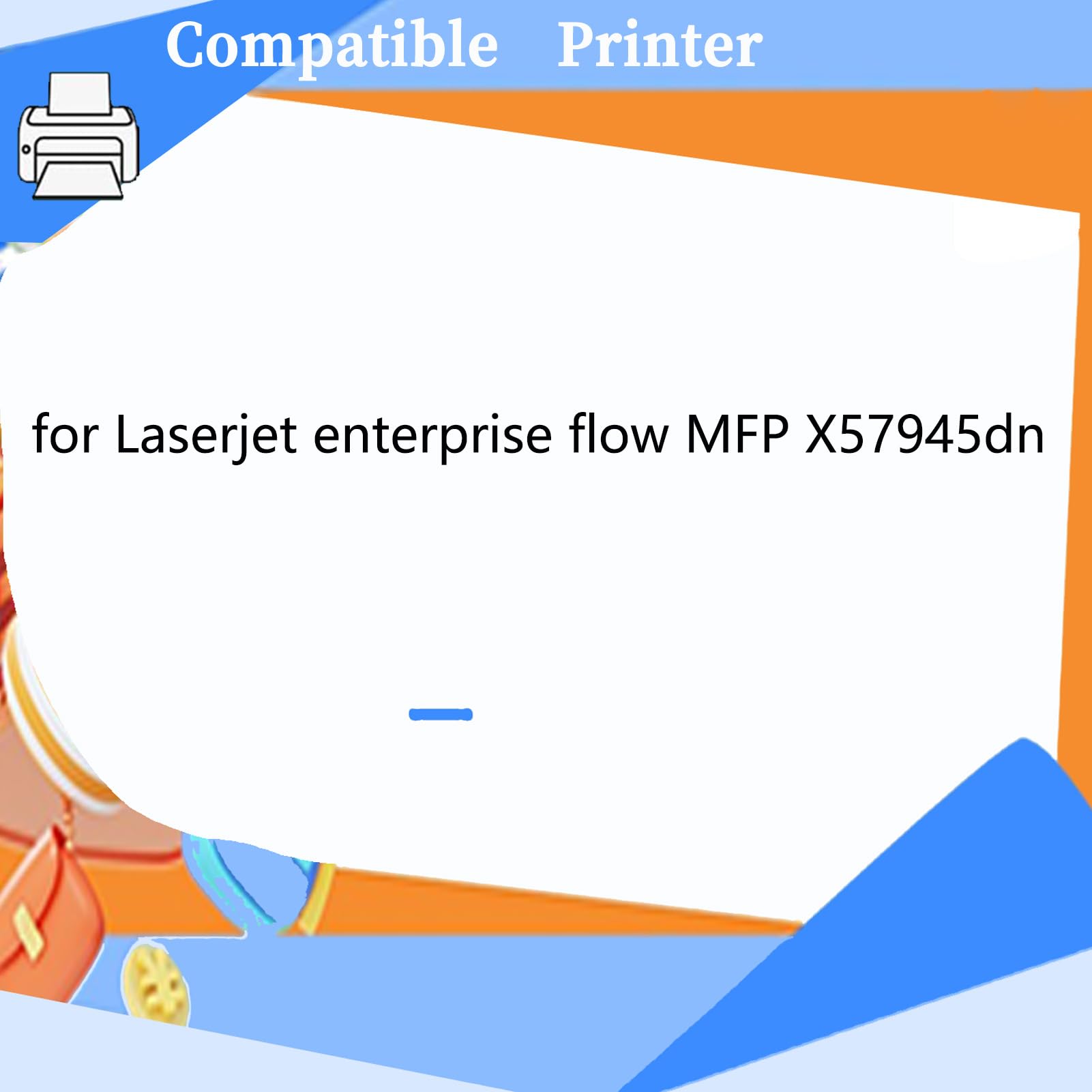 Cartuccia toner W9250MC compatibile con X57945dn yellow | Compatibile con W9251MC, W9252MC, W9253MC. Per LaserJet Enterprise Flow MFP X57945dn. Toner di ricambio di alta qualità