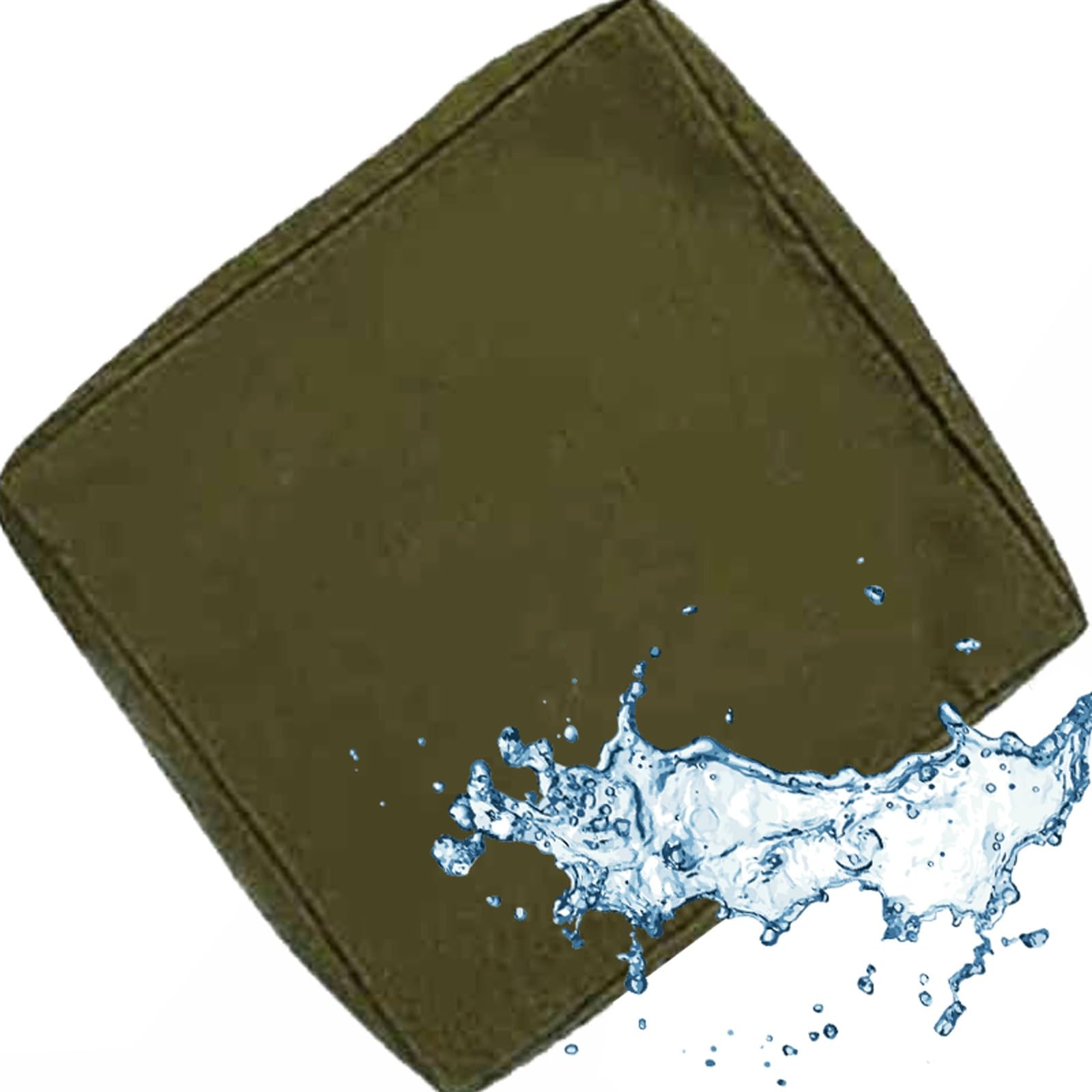 VEAI Sofa Seat Cushion Covers Waterproof with Zipper, Light Blue/Black/Green/Grey, 60x60cm/ 55x45cm, Chair Seat Pads Cover for Indoor & Outdoor Patio Rattan Furniture(C14,60x55x10cm) โ image 1
