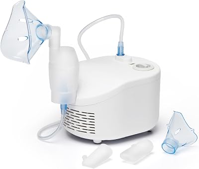 OMRON X101 Nebulizador portátil para adultos y niños. Fácil de usar y limpiar. Nebulizador para el tratamiento efectivo de enfermedades respiratorias como asma, resfriados y alergias