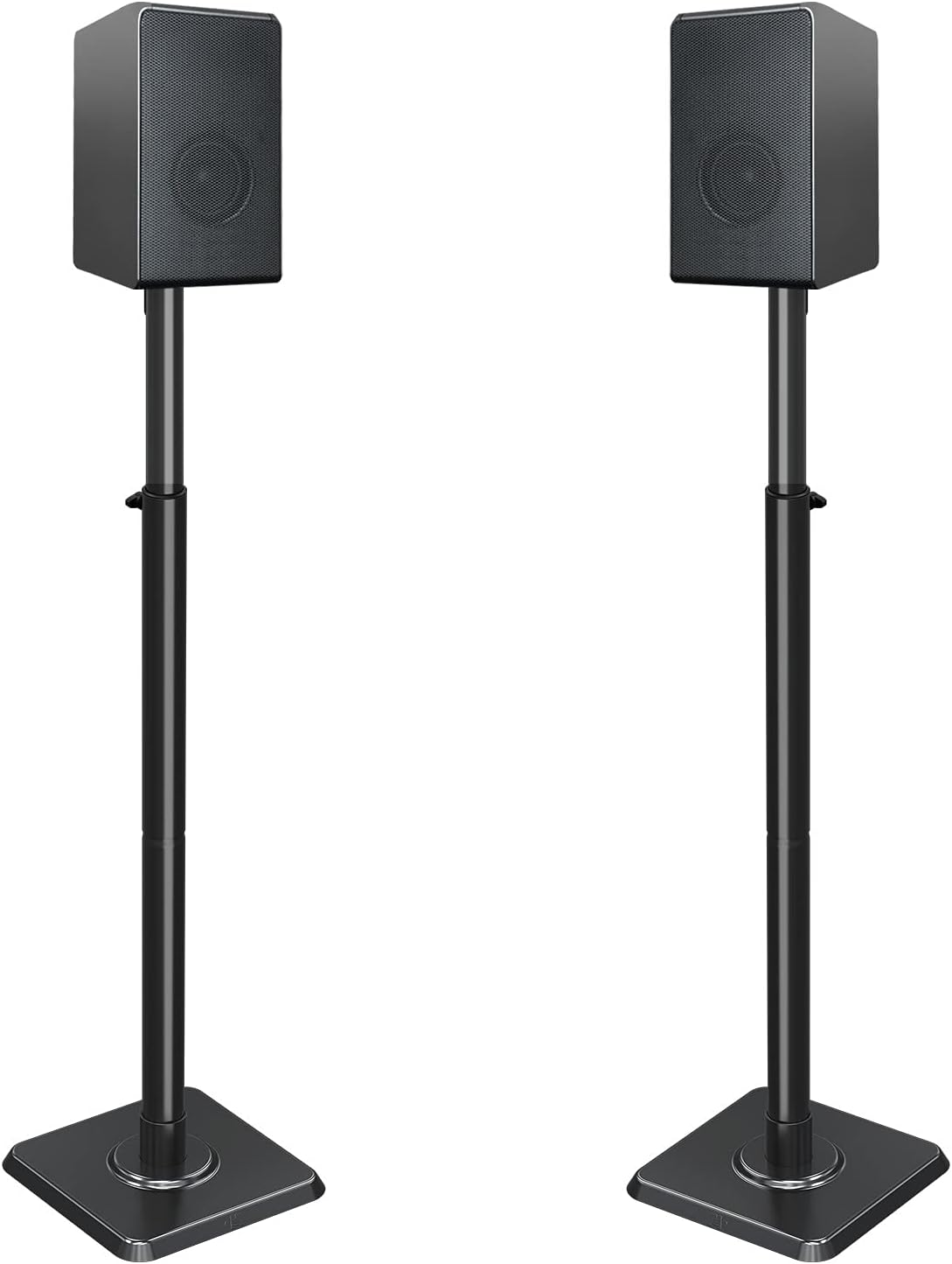 Mounting Dream Speaker Stands Height Adjustable for Satellite & Small Bookshelf Speakers, Set of 2 Floor Stand Mount for Bose Polk JBL Sony Yamaha and Others - 11LBS Capacity MD5402