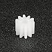 uxcell 30pcs Plastic Gears White 10 Teeth Model 102A Reduction Gear Plastic Worm Gears for RC Car Robot