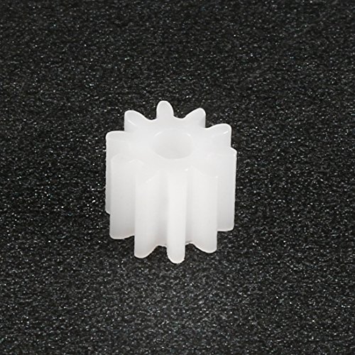 Image of uxcell 100pcs Plastic Gears 9 Teeth Model 092A Reduction Gear Plastic Worm Gears for RC Car Robot Motor