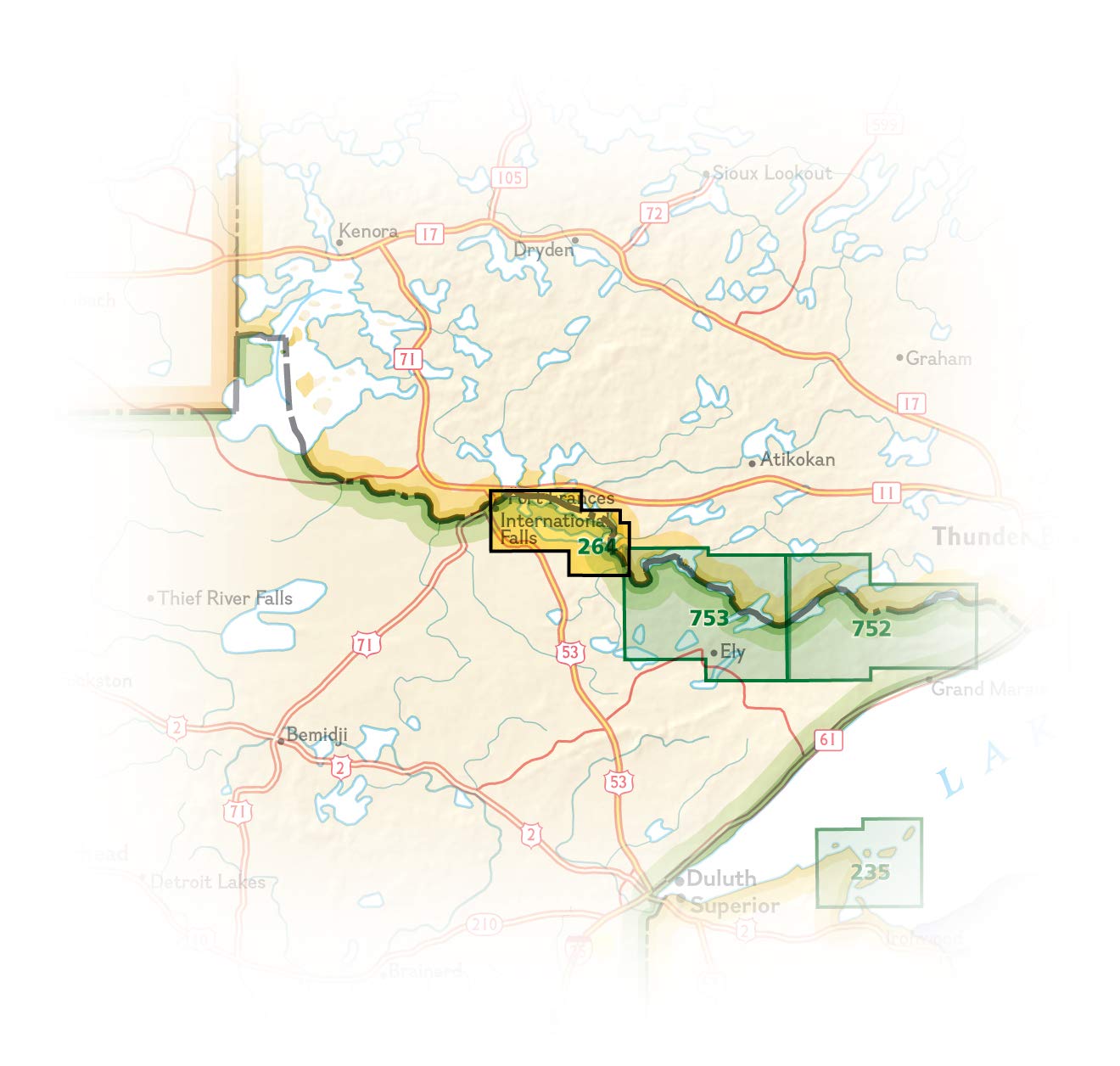Voyageurs National Park Map (National Geographic Trails Illustrated Map, 264) - Image 6