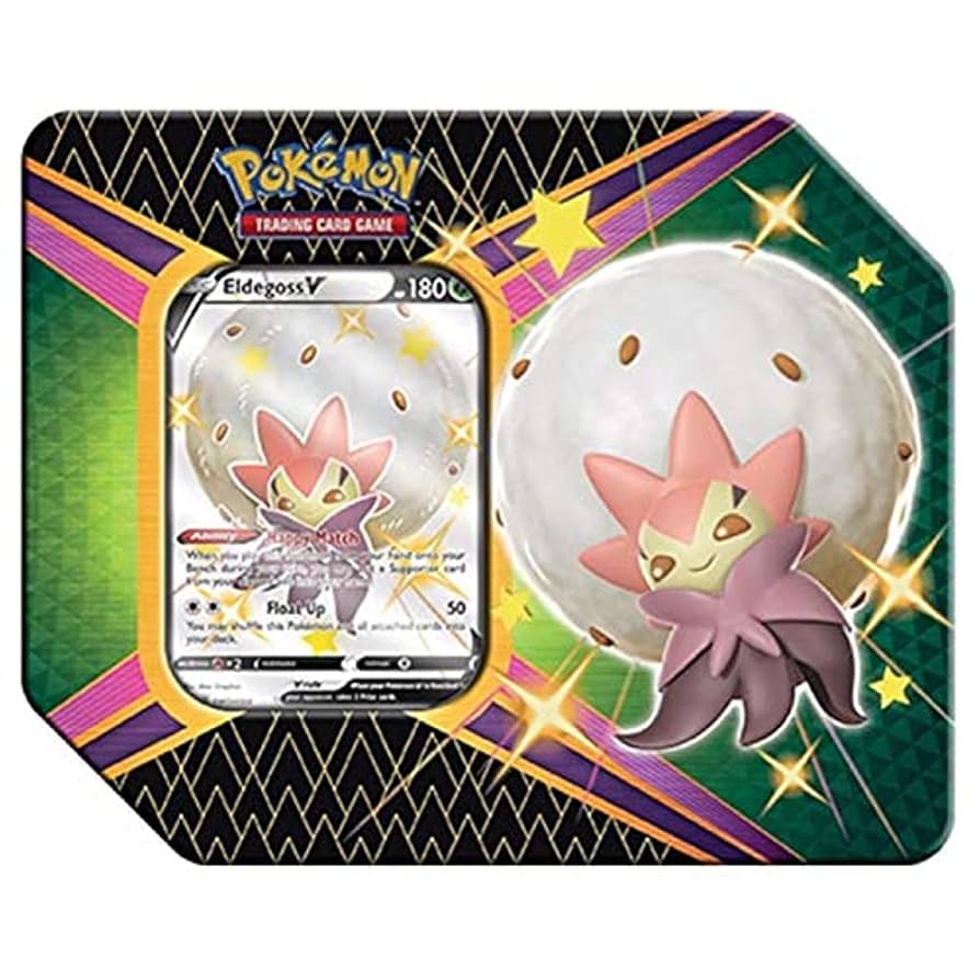 Amazon.com: Pokemon SAS4.5 Tin - Eldegoss V : Toys & Games