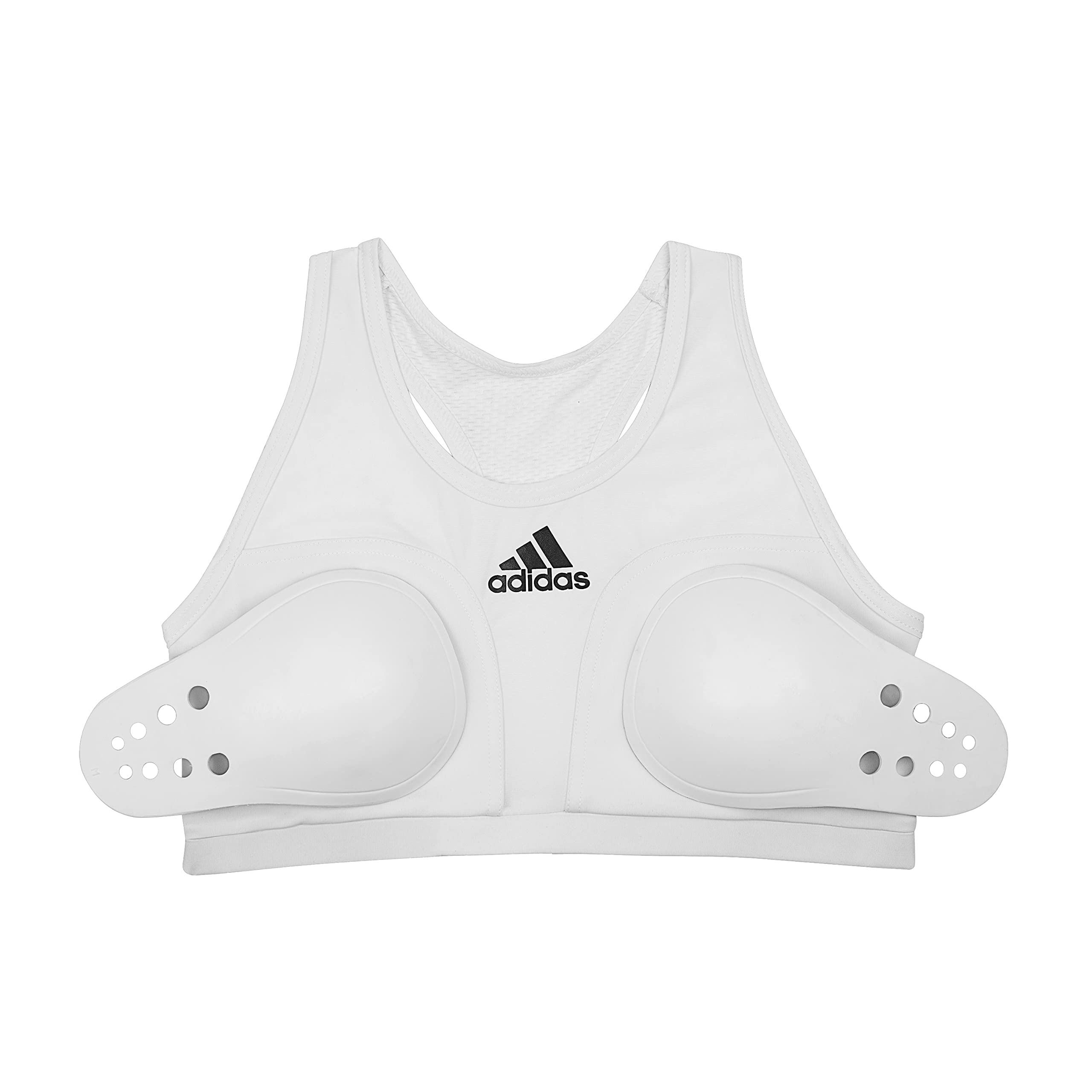 adidas Protege Poitrine Coque + brassière (Couleur : Blanc - Taille : L)