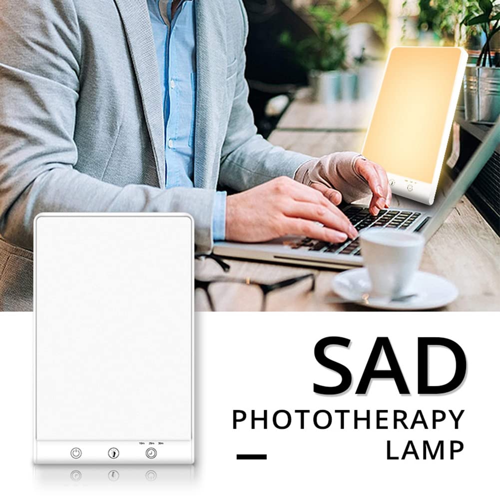 MARKELL LáMpara de Terapia de Luz SAD Light LED Happy Mood Light Touch Luz Regulable, Sin UV, FuncióN de Temporizador, para el Hogar/De Viaje