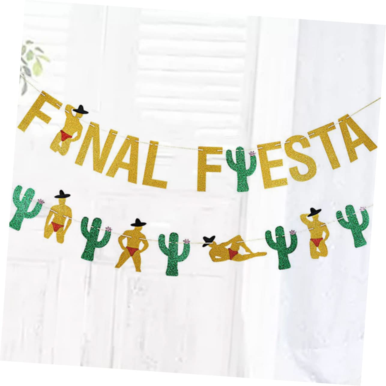 ifundom 6 Piezas De Artículos Decorativos Encanto Decorar Fiesta Mexicana Fiesta Tirar Cactus Fiesta Banner México Carnaval Fiesta Banner Banderines Suministros De Fiesta Latte
