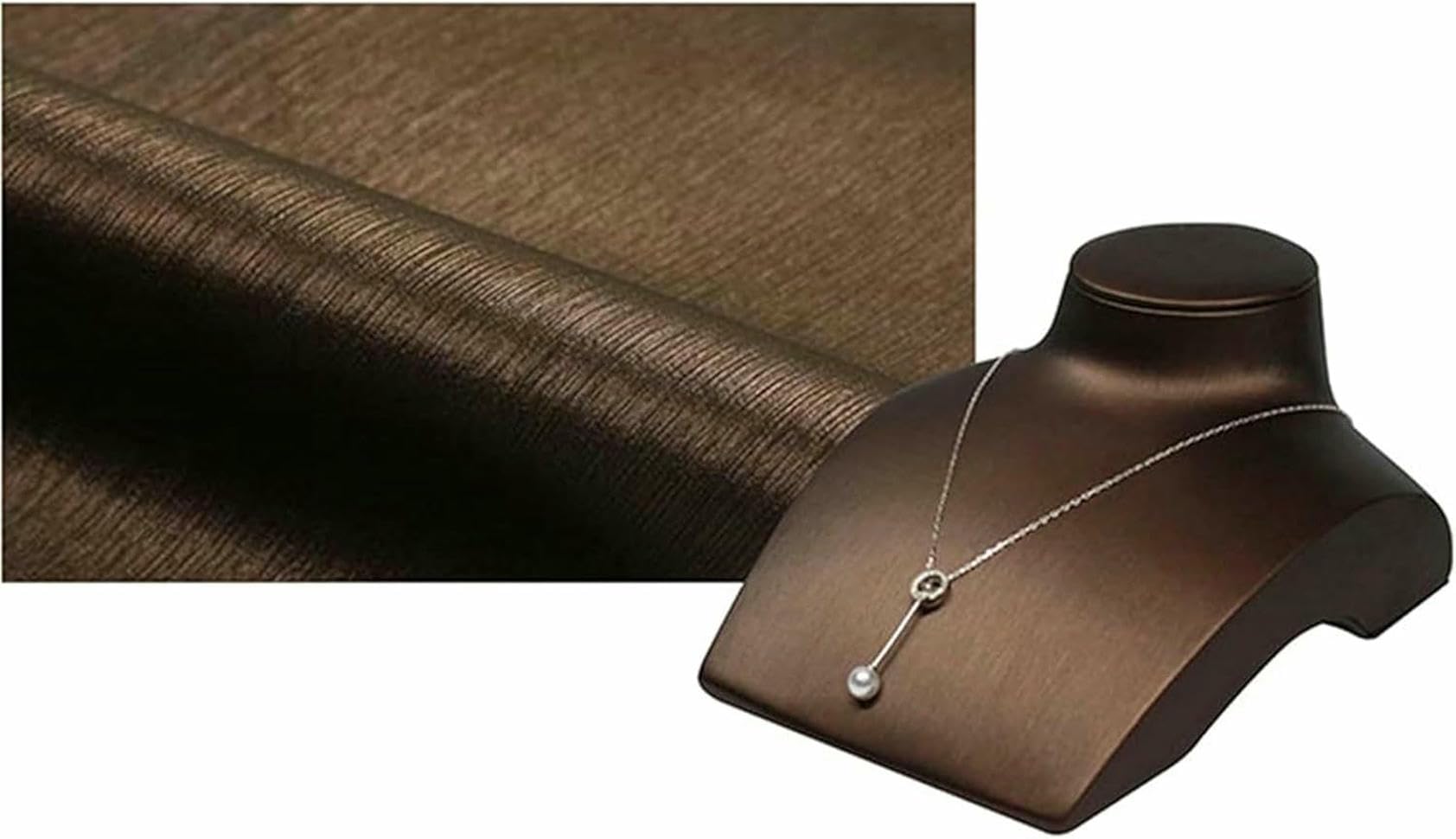 Expositor de Busto para Collares, Organizador de Joyas, de Piel sintética, para exhibir Collares y Joyas de Cadena (A)