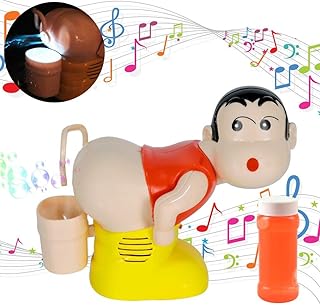 PEKMAR Fart Bubble Blower, Electric Farting Bubble Machine for Kids, Funny Automatic Bubble Maker with Music and light for Boys Girls Gift