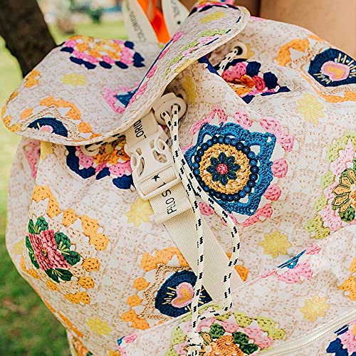 Bolsa/Mochila Pipoca Farm, Feminina, Bordadinha, tam. Único