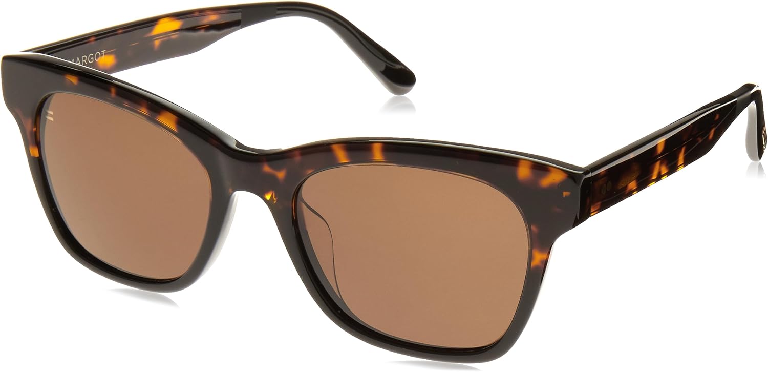 TOMS Women's Cat Eye Sunglasses, Dark Tortoise Fade, 52-20-147