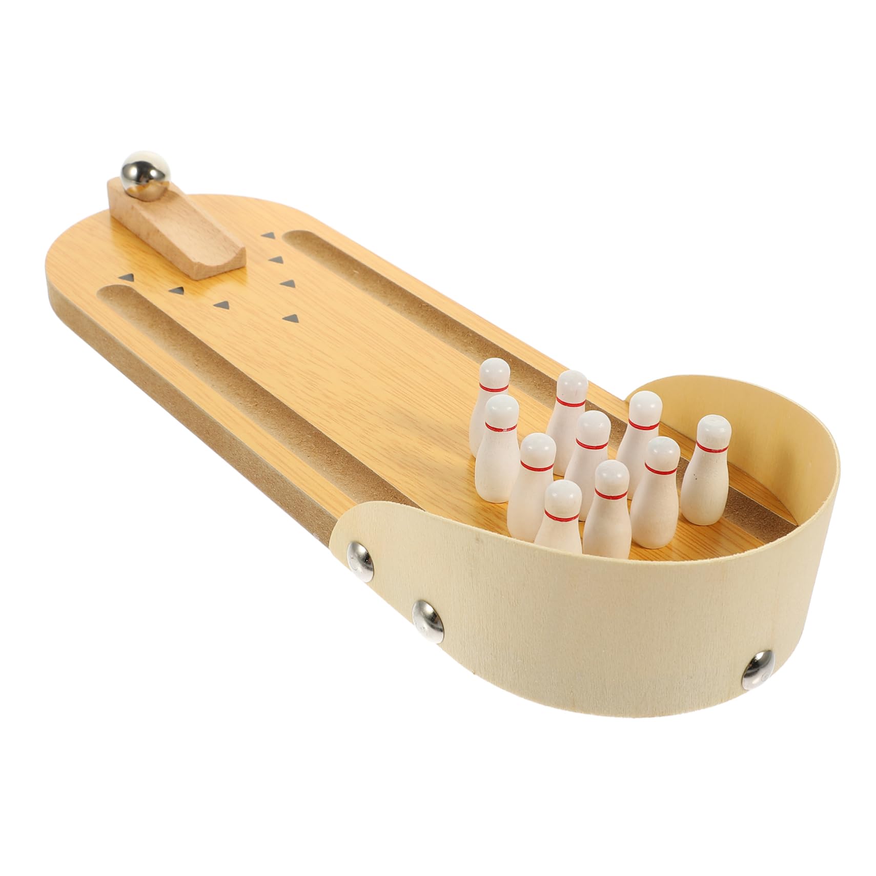 POPETPOP Bolos Mini de Madera para Escritorio Juguete Educativo para Mayores Resistente y Seguro para Actividades de Entretenimiento y Prevención