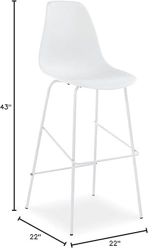 Miniatura 114 de Ashley Signature Design - Taburete de bar tapizado Negro -,Marrón,Gris,Two Toned,Marrón tapizado,Blanco