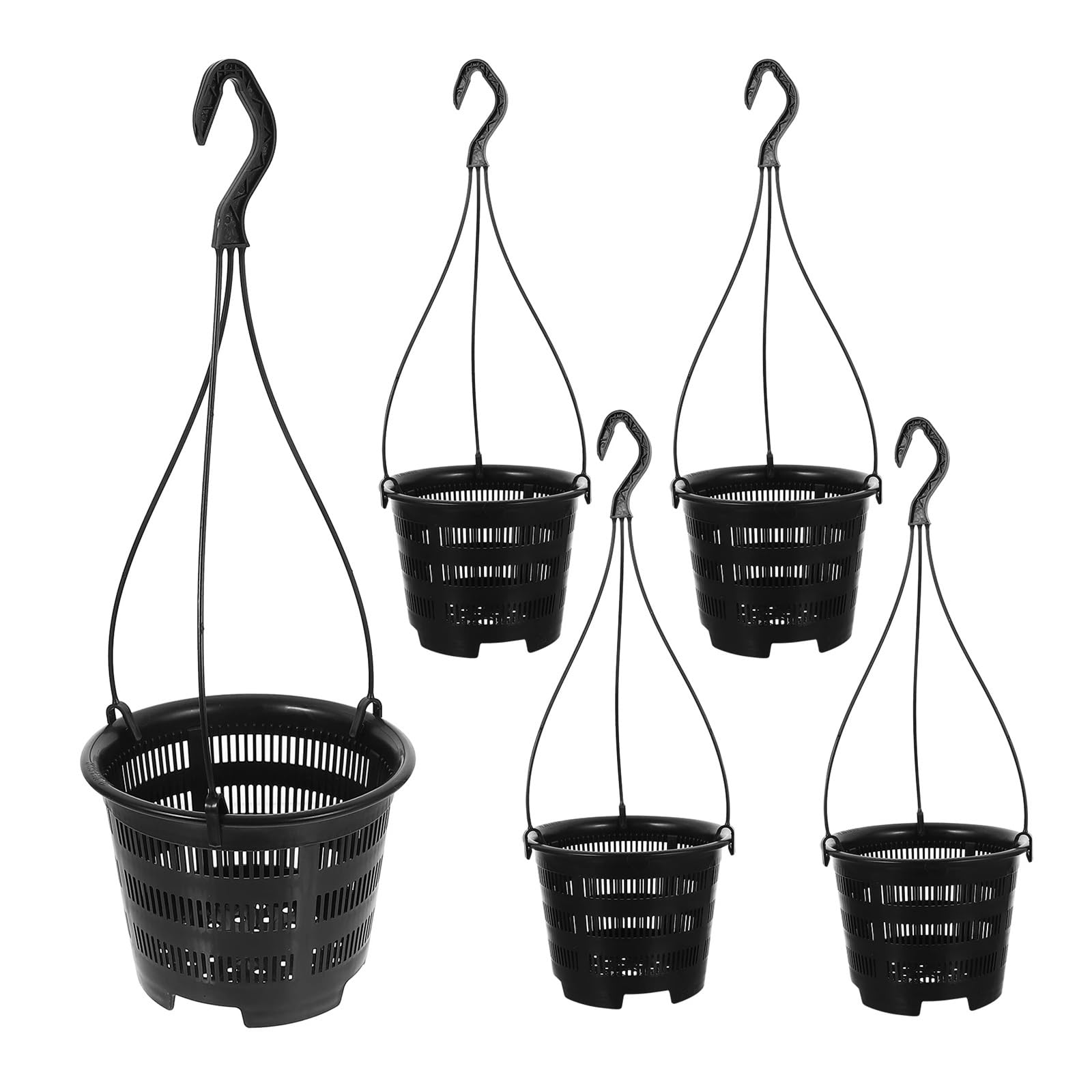Générique Pots Suspendus for orchidées, 6 Ensembles, paniers de jardinières d'extérieur, décor Balcon, Vase Fleurs for cintres Plantes