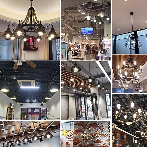 winsaLED Pacote de 12 Lâmpadas Led Edison Reguláveis de 40 Watts Equivalentes, Lâmpada de Filamento