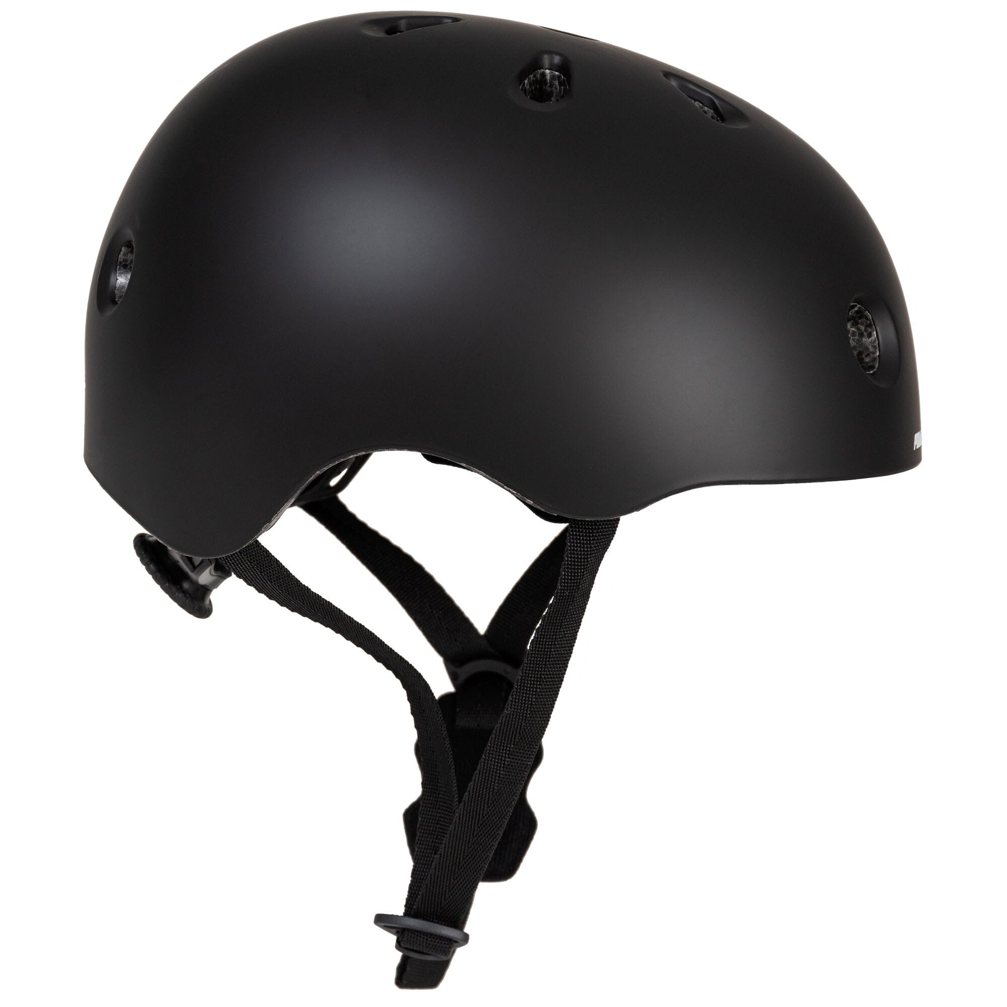 Powerslide Helm Urban Black Matt, für Herren und Damen, Inline Skates, Fahrrad, Scooter in schwarz