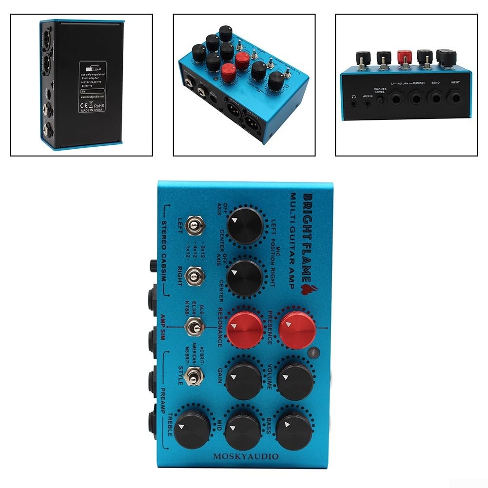 Pedale effetto amplificatore per chitarra, strumento funzionale a pedale per effetto amplificatore per chitarra MOSKY Muti funzionale dispositivo di simulazione audio