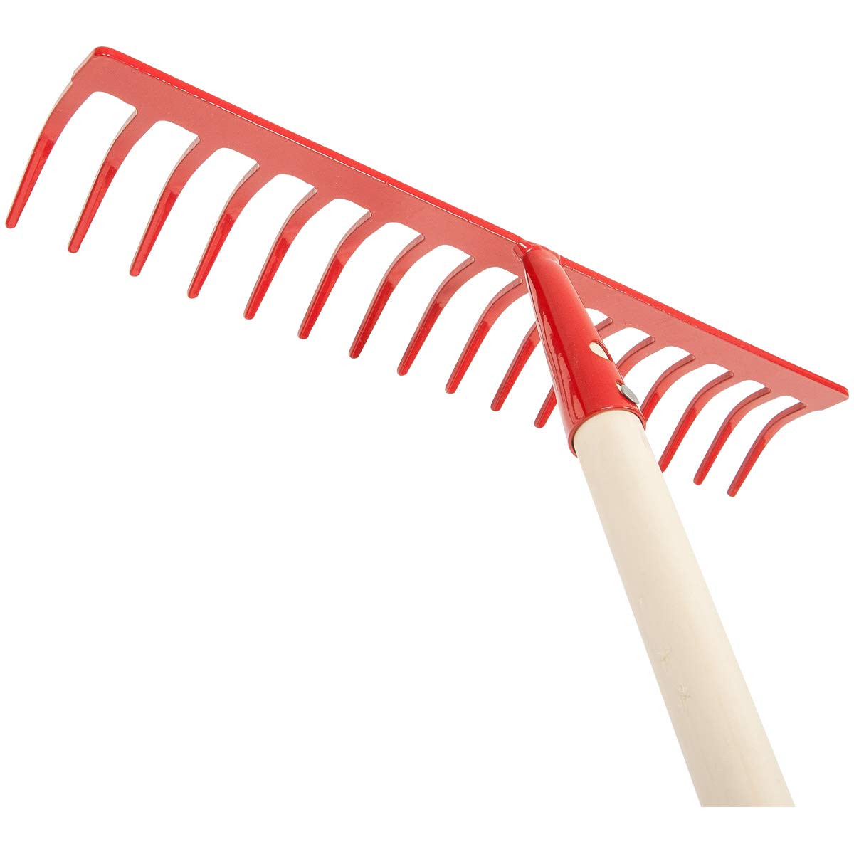 SHW-FIRE Set: 16 Zinken Gartenrechen und 40 cm breitem Straßenbesen | Für Garten- & Reinigungsarbeiten | Zum Vorbereiten von Beeten, Rechen & Säubern von Wegen und Flächen | Made in Germany