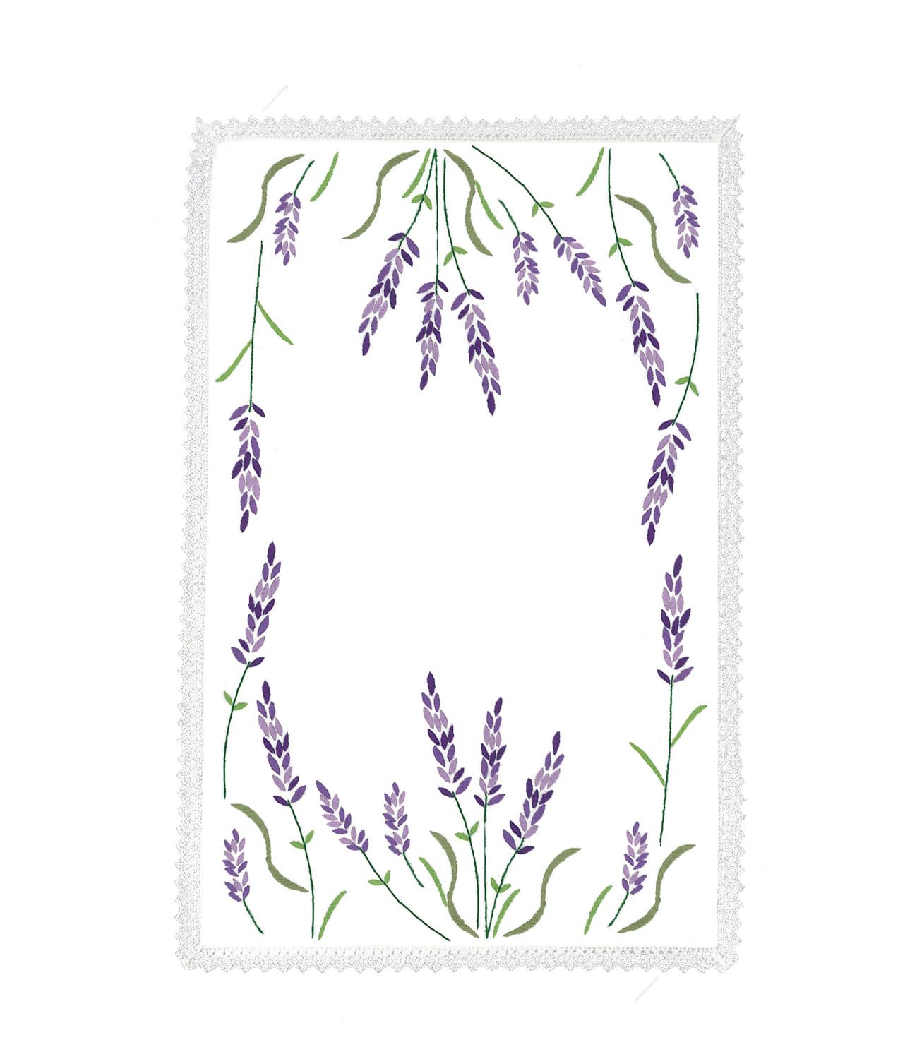 Chemin de table imprimé Avila Lavande 47 x 95 nappe centre table