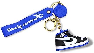 Getoceantech 3D Sneaker Keychain | Miniature Shoe Keyring | Handcrafted And Hand-painted | Diverse Collection | Unisex (Blue)